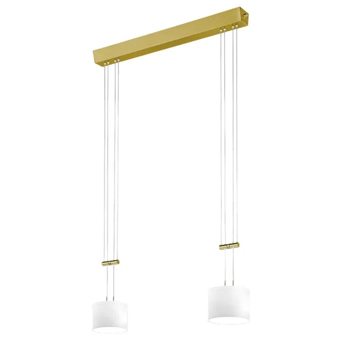 BANKAMP Grazia colgante ZigBee 2 luces latón