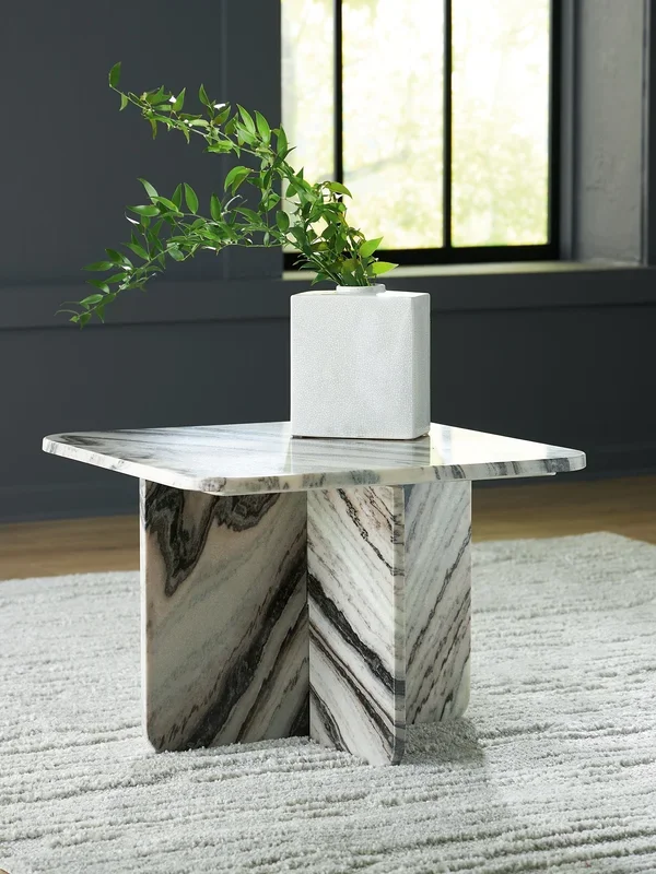 Baretton Black/White/Taupe Accent Coffee Table