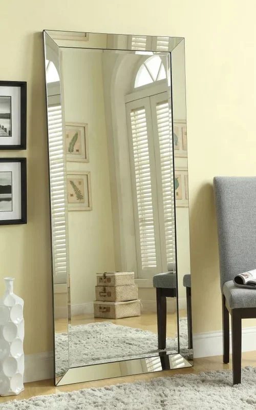 Barnett Silver Rectangular Floor Mirror