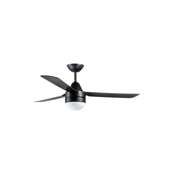 Beacon ventilador de techo con luz Megara negro 122cm silencioso