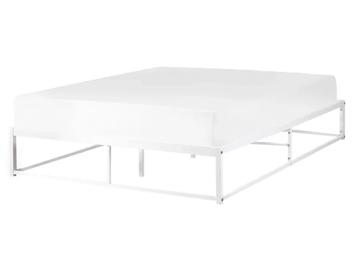 Bed Metal VIRY 160 x 200 cm (EU King Size) White