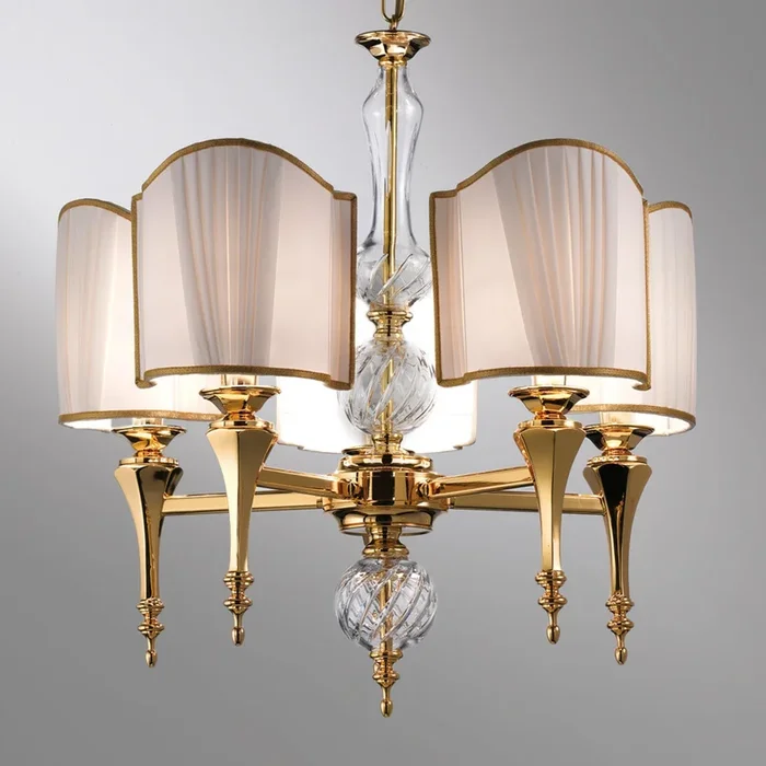 Belle Epoque – lámpara colgante noble, 5 luces