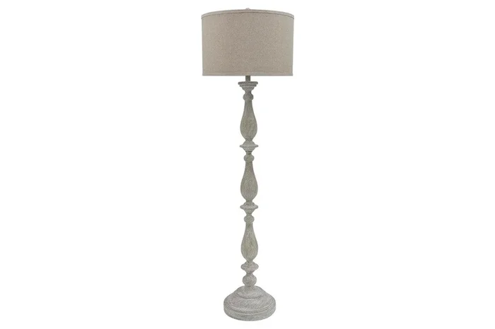 Bernadate Whitewash Floor Lamp