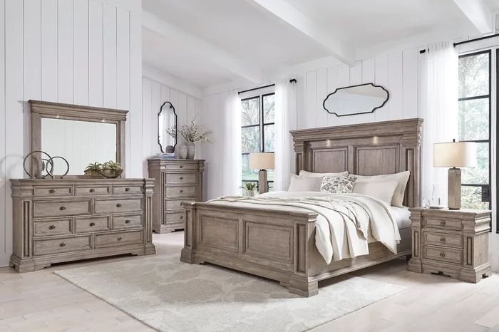 Blairhurst Light Grayish Brown Panel Bedroom Set