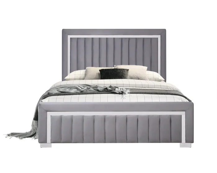 Bliss Gray Twin Bed
