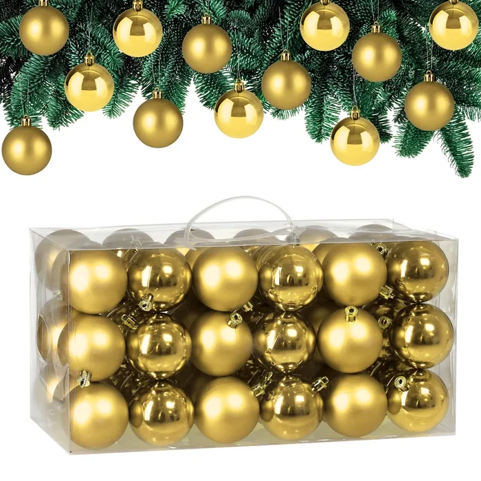 Bolas de navidad Doradas para árbol Set de 54