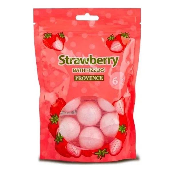 Bomba efervescente para baño PROVENCE 6 uds fresa
