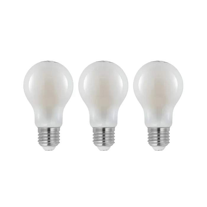 Bombilla LED E27 4W 2.700K atenuable opalino 3 ud