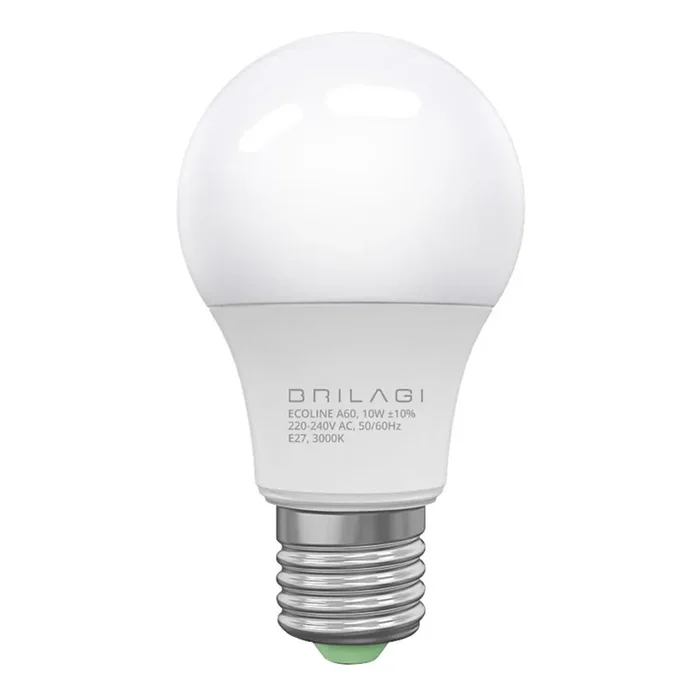 Bombilla LED ECOLINE A60 E27/10W/230V 3000K – Brilagi