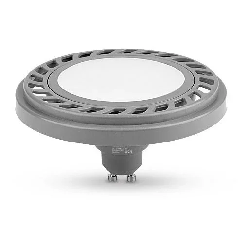 Bombilla LED ECOLINE SOFT AR111 GU10/9W/230V 4000K 120° gris – Brilagi