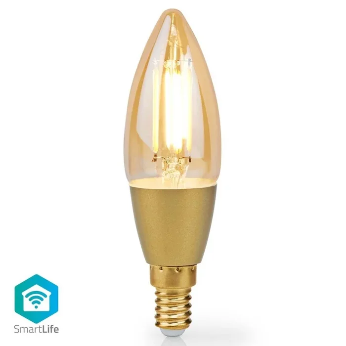 Bombilla LED regulable Smartlife E14/4,9W/230V 1800-3000K Wi-Fi Tuya