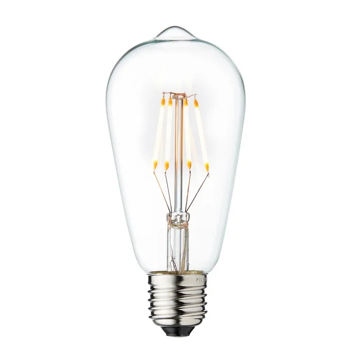 Bombilla LED vintage, E27, 3,5 W, 2.200 K, transparente, atenuable