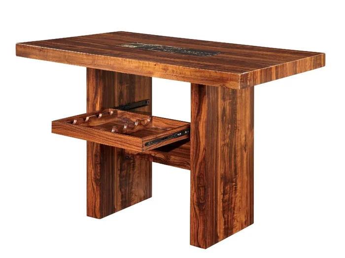 Bonneville Brown Cherry/Black Dining Table