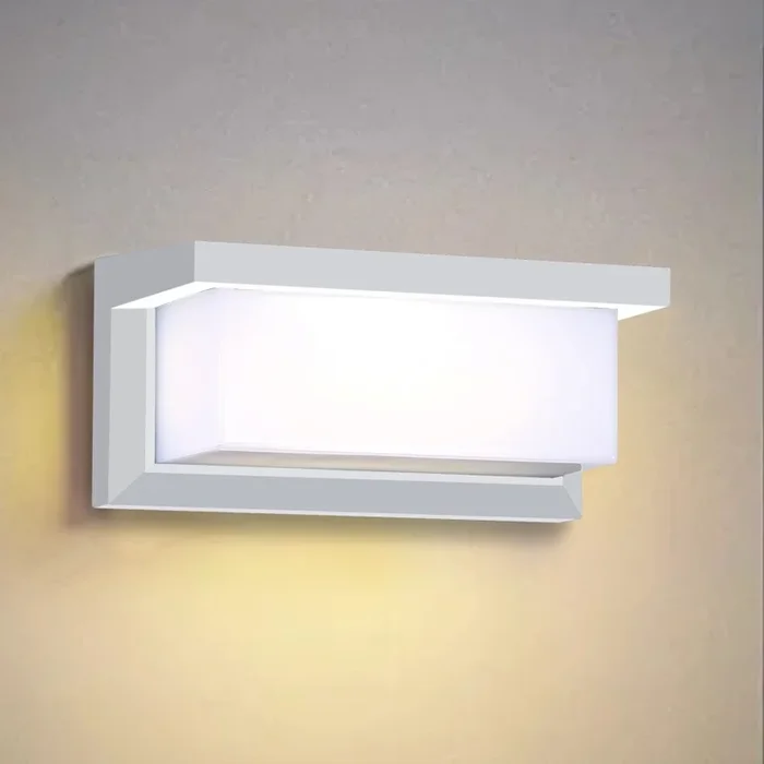 Brilagi – Aplique de exterior BRICKY 1xE27/60W/230V blanco IP54