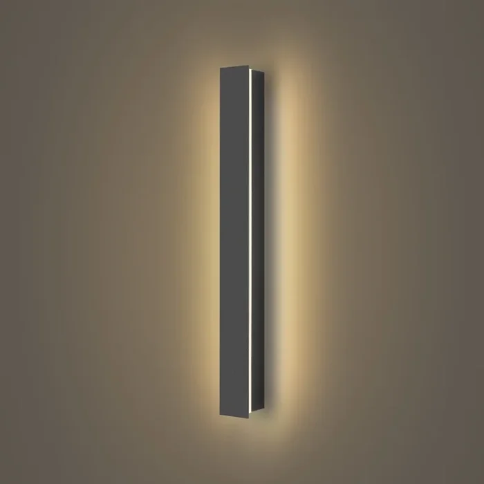Brilagi – Aplique de pared exterior LED LINEAR, 12 W, 230 V, 3000 K, IP65, 50 cm, antracita, CRI 90