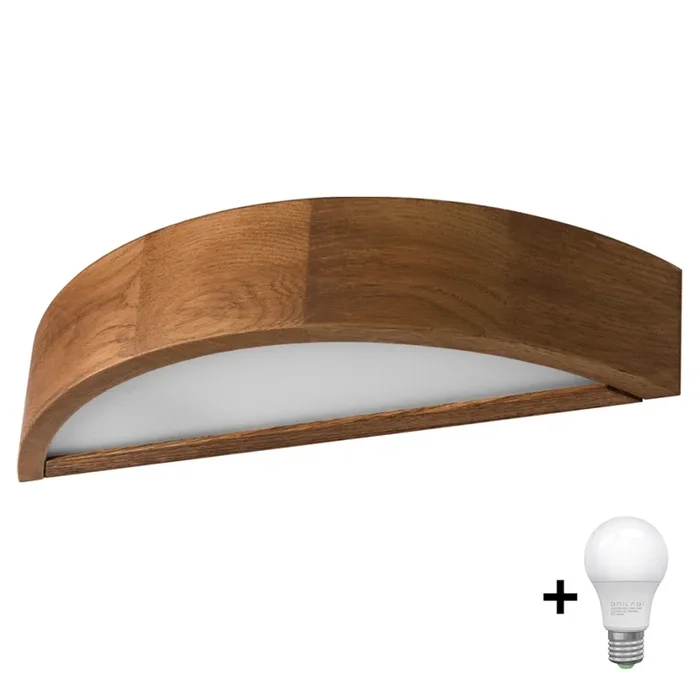 Brilagi – Aplique LED CARVALHO 1xE27/60W/230V roble cereza