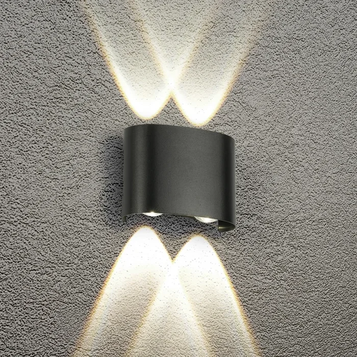 Brilagi – Aplique LED de exterior FLAREBOX LED/4W/230V negro IP65