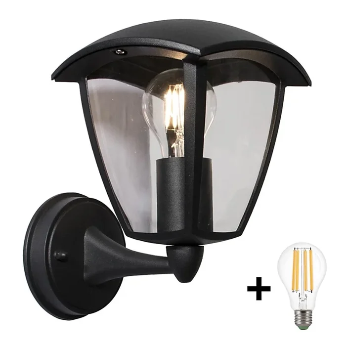 Brilagi – Aplique LED de exterior LUNA 1xE27/60W/230V IP44
