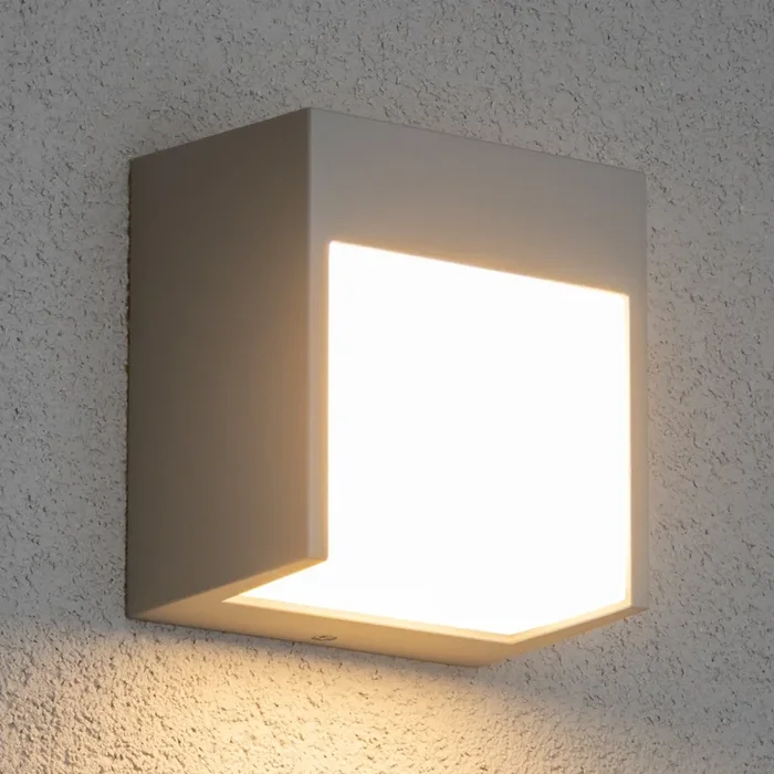 Brilagi – Aplique LED para exterior TERNI LED/12W/230V gris IP44