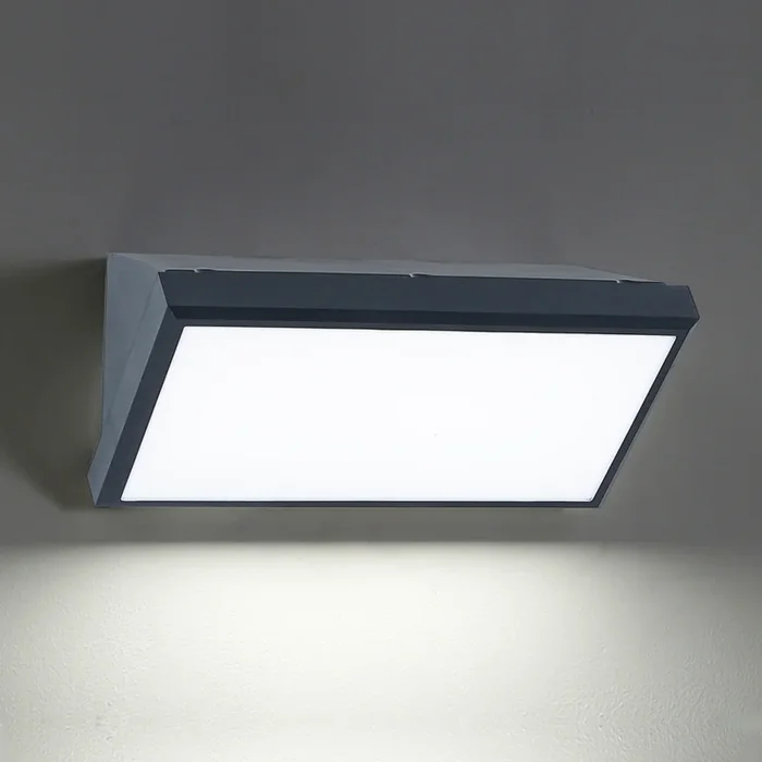 Brilagi – Aplique LED para exterior TRIANGLE LED/20W/230V 3000/4000/6500K antracita IP65