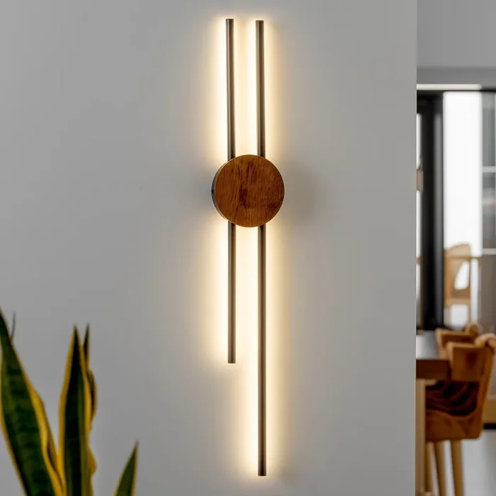 Brilagi – Aplique LED WOODY COLLINE LED/15W/230V 80 cm roble cereza