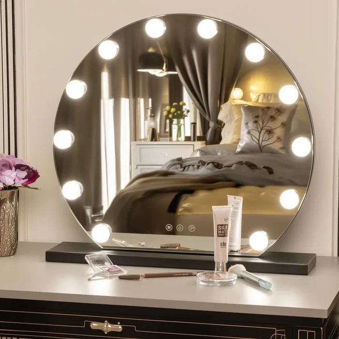 Brilagi – Espejo de maquillaje LED regulable HOLLYWOOD LED/12W/230V 3000/4000/6500K