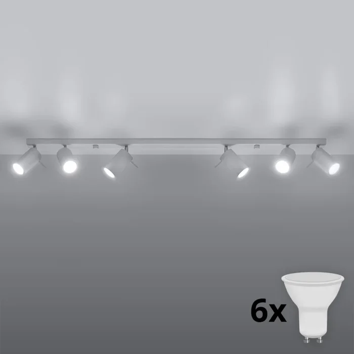 Brilagi – Foco LED ASMUS 6xGU10/7W/230V blanco