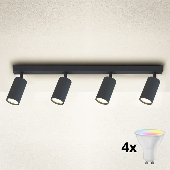 Brilagi – Foco LED RGBW regulable SELE 4xGU10/6,5W/230V 2700-6500K antracita