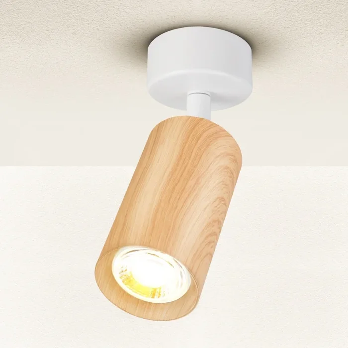 Brilagi – Foco SELE 1xGU10/30W/230V blanco/decoración de roble