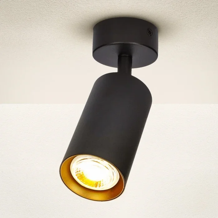 Brilagi – Foco SELE 1xGU10/30W/230V negro/dorado