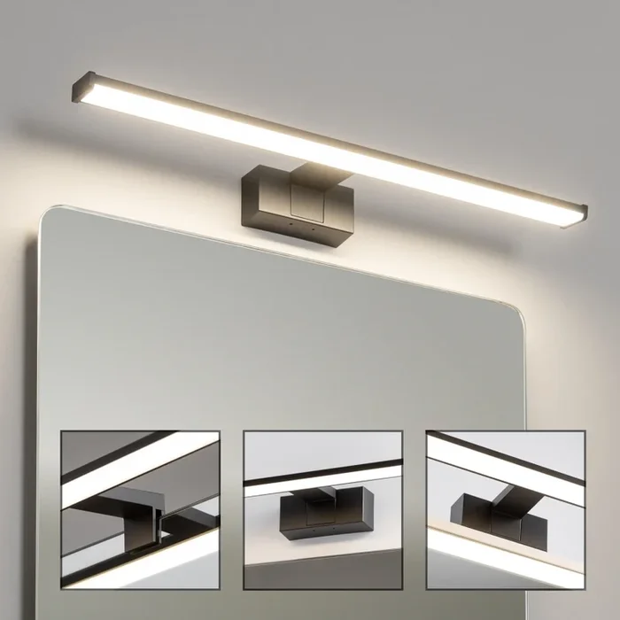 Brilagi – Iluminación LED para espejo de baño 3 en 1 VESTRA LED/12W/230V 60 cm IP44 negra