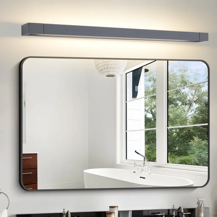 Brilagi – Iluminación LED para espejo de baño AQUA LINE LED/24W/230V 90 cm IP44 antracita CRI 90