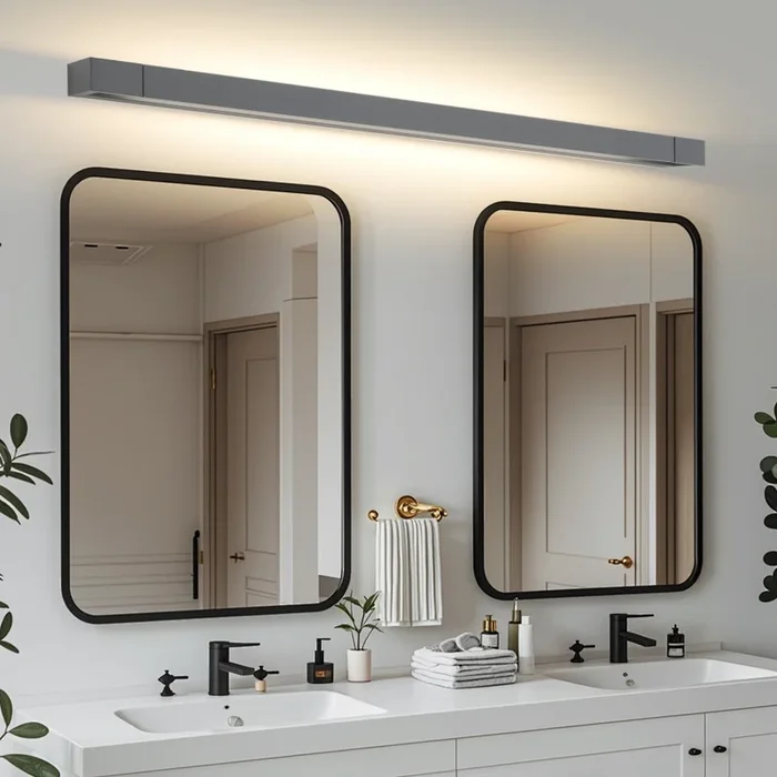 Brilagi – Iluminación LED para espejo de baño AQUA LINE LED/36W/230V 120 cm IP44 antracita IRC 90