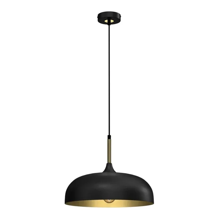 Brilagi – Lámpara colgante ABRAHAM 1xE27/60W/230V diá. 35 cm negro