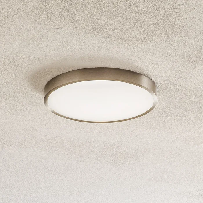 Bully Plafón LED, níquel mate, Ø 24 cm