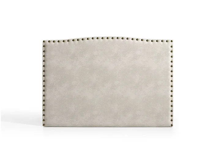 Cabecero Ambar para Cama de 105 de Tela Blanco Roto 115x115x8.
