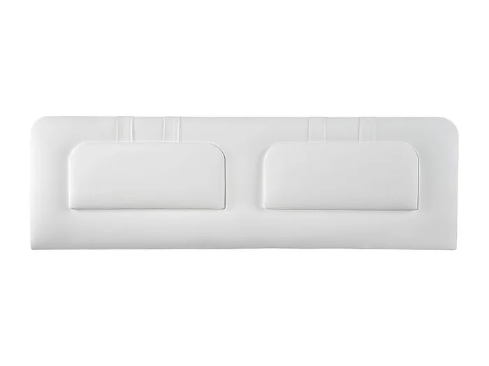 Cabecero de Cama 135 – 145x50x7 BLUME Tapizado Polipiel Color Blanco