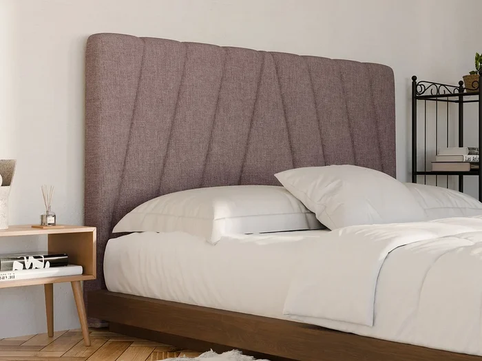 Cabecero de cama 190 cm – Tela – Lila claro – LIDAMA de Pascal Morabito