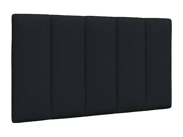 Cabecero de cama acolchado tela negro 80 cm
