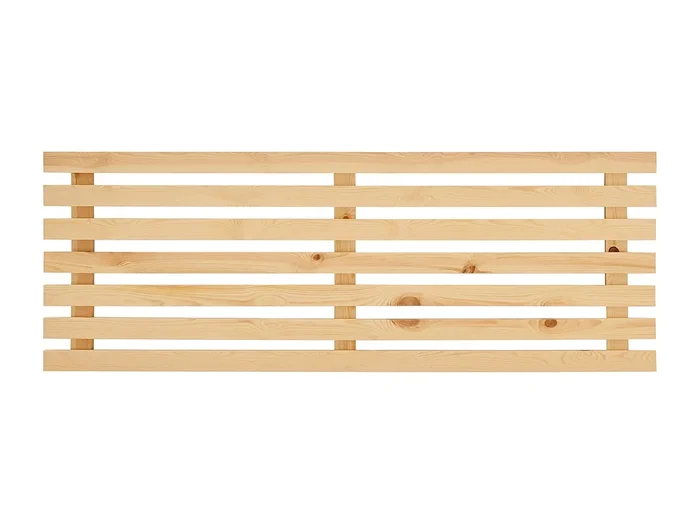 Cabecero de cama de madera maciza en tono natural de 120x73cm – BRUMA – DECOWOOD