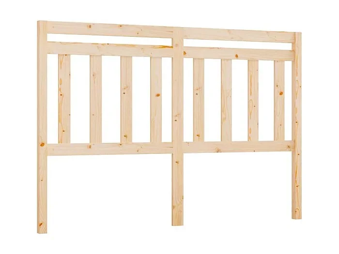 Cabecero de cama madera maciza de pino 126x4x100 cm ES52811