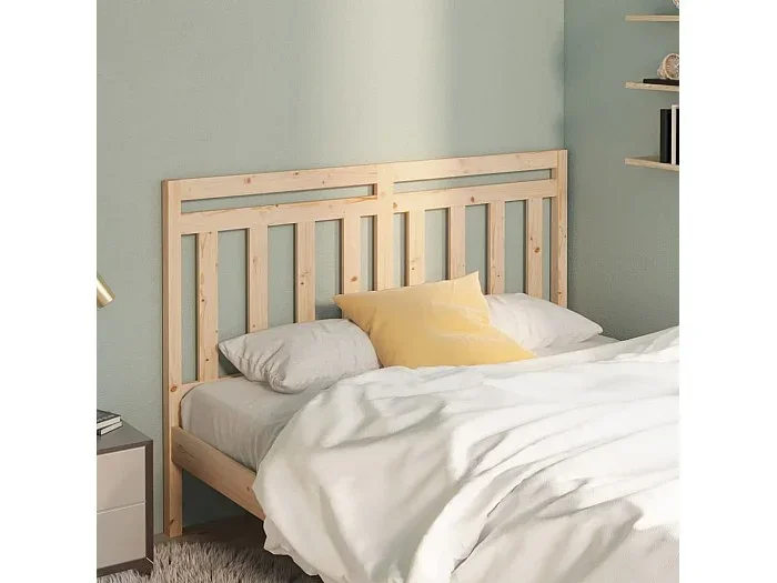 Cabecero de cama madera maciza de pino 126x4x100 cm
