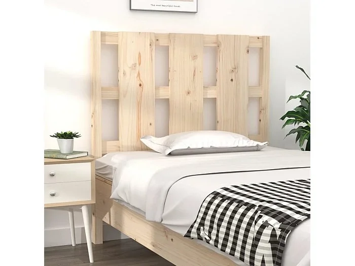 Cabecero de cama madera maciza de pino 95,5x4x100 cm