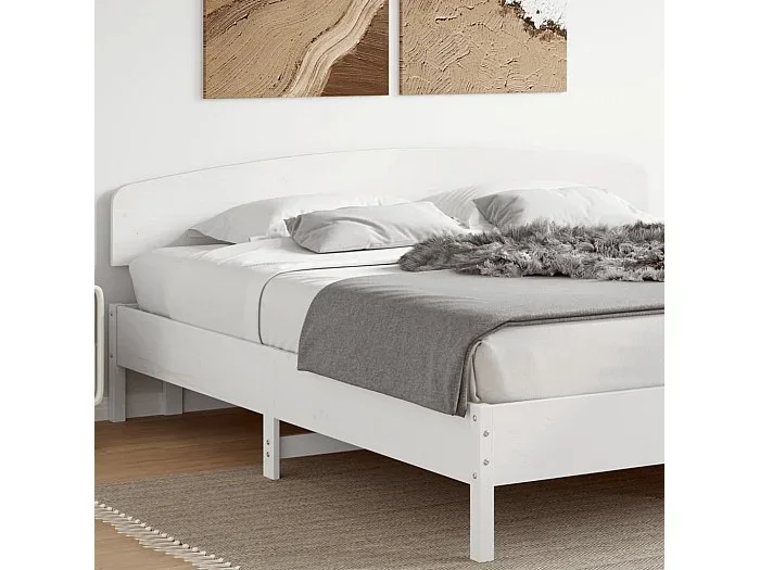 Cabecero de cama madera maciza de pino blanco 200 cm