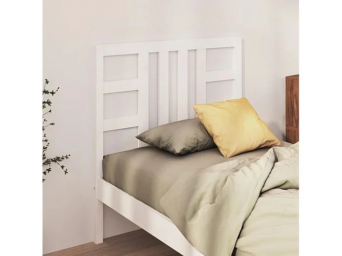 Cabecero de cama madera maciza de pino blanco 81x4x100 cm