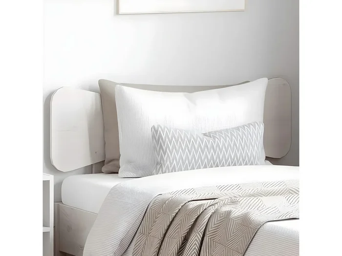 Cabecero de cama madera maciza de pino blanco 90 cm