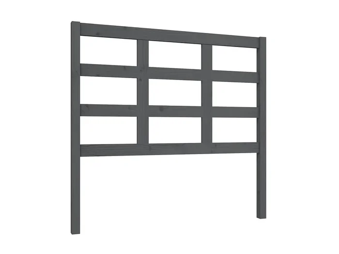 Cabecero de cama madera maciza de pino gris 105,5x4x100 cm ES68790