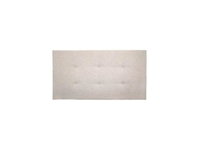 Cabecero de cama tapizado de poliester botones color beige 90x80cm – ROC – DECOWOOD