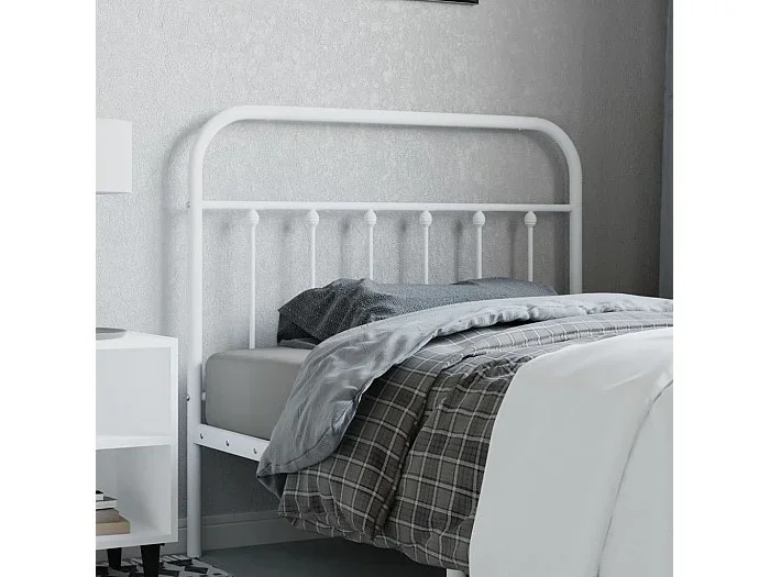 Cabecero de metal blanco 107 cm