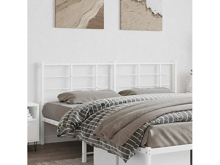 Cabecero de metal blanco 180 cm